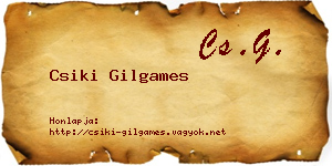 Csiki Gilgames névjegykártya